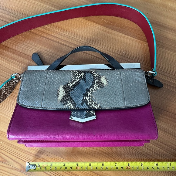 Fendi Multicolor Leather Satchel - Picture 8 of 9